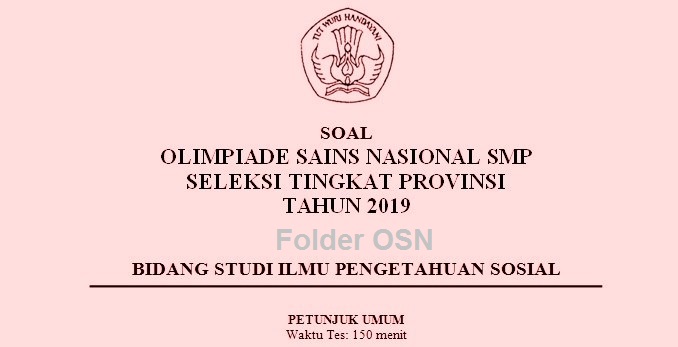 Terbaru Soal Dan Kunci Jawaban Osn Ips Smp Tingkat Terbaru Soal Dan Kunci Jawaban Osn Ips Smp Tingkat
