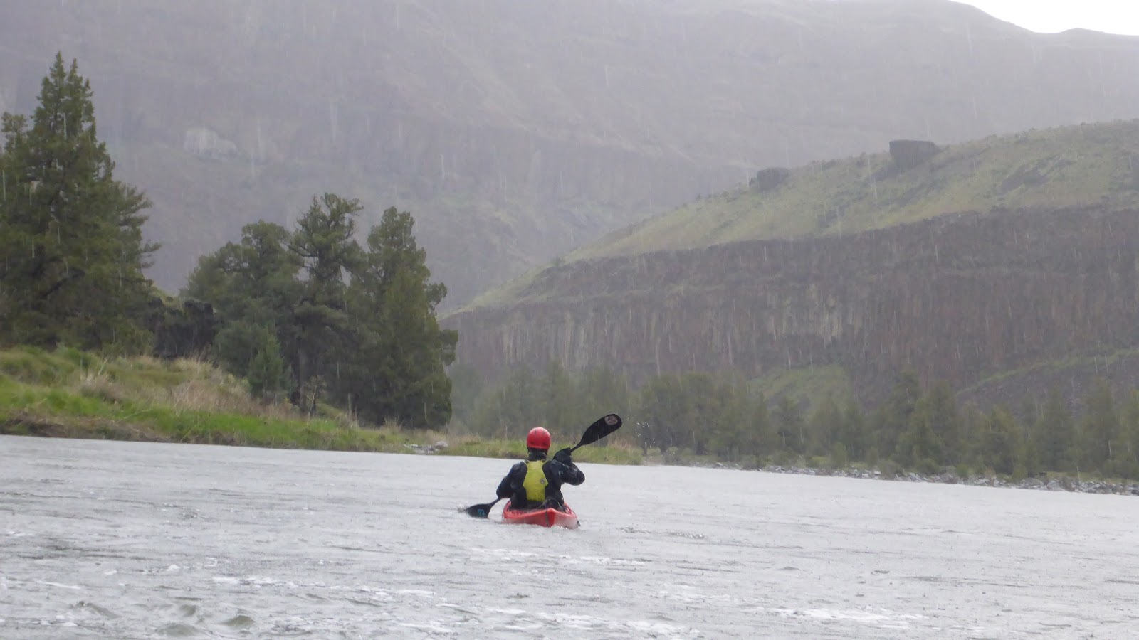 Woman on Water Kayak Camping on the John Day River