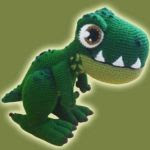 patron gratis dinosaurio amigurumi, free amigurumi pattern dinosaur