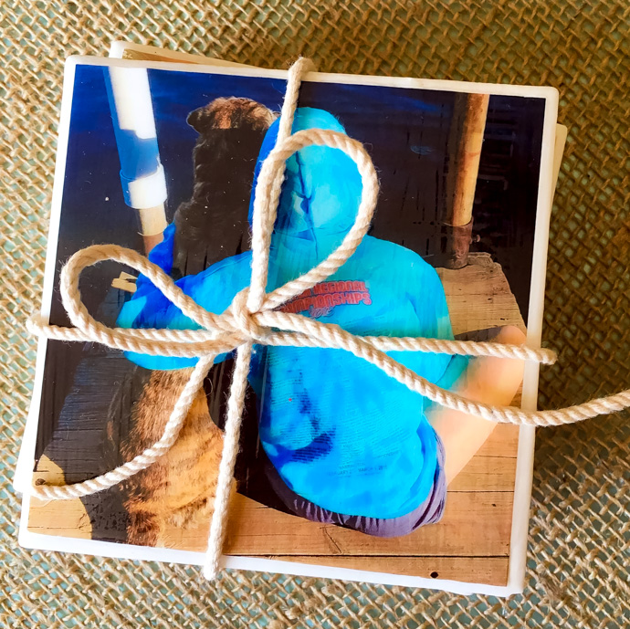 DIY Tile Photo Coasters