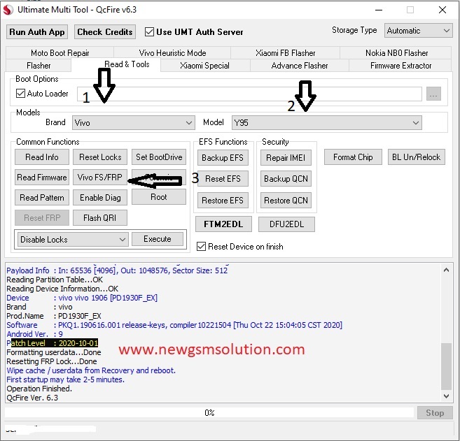 Vivo Y11 Pin Pattren Frp Unlock With UMT Dongle 100% Free