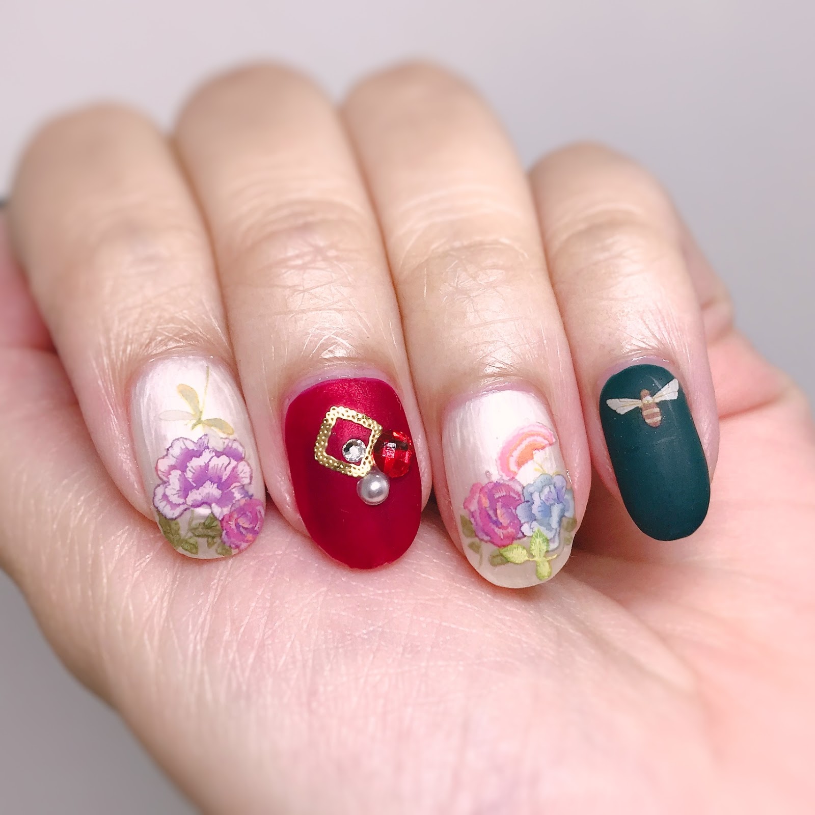 Gel Polish to Seal In Adhesive Stickers chichicho