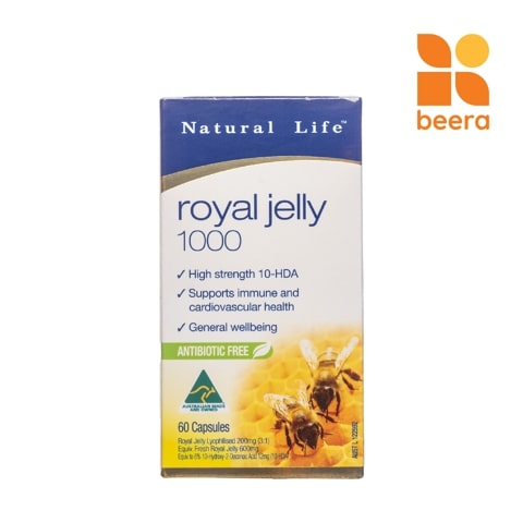 [BEERA] Sữa Ong Chúa 1000mg (60 Viên)-NATURAL LIFE