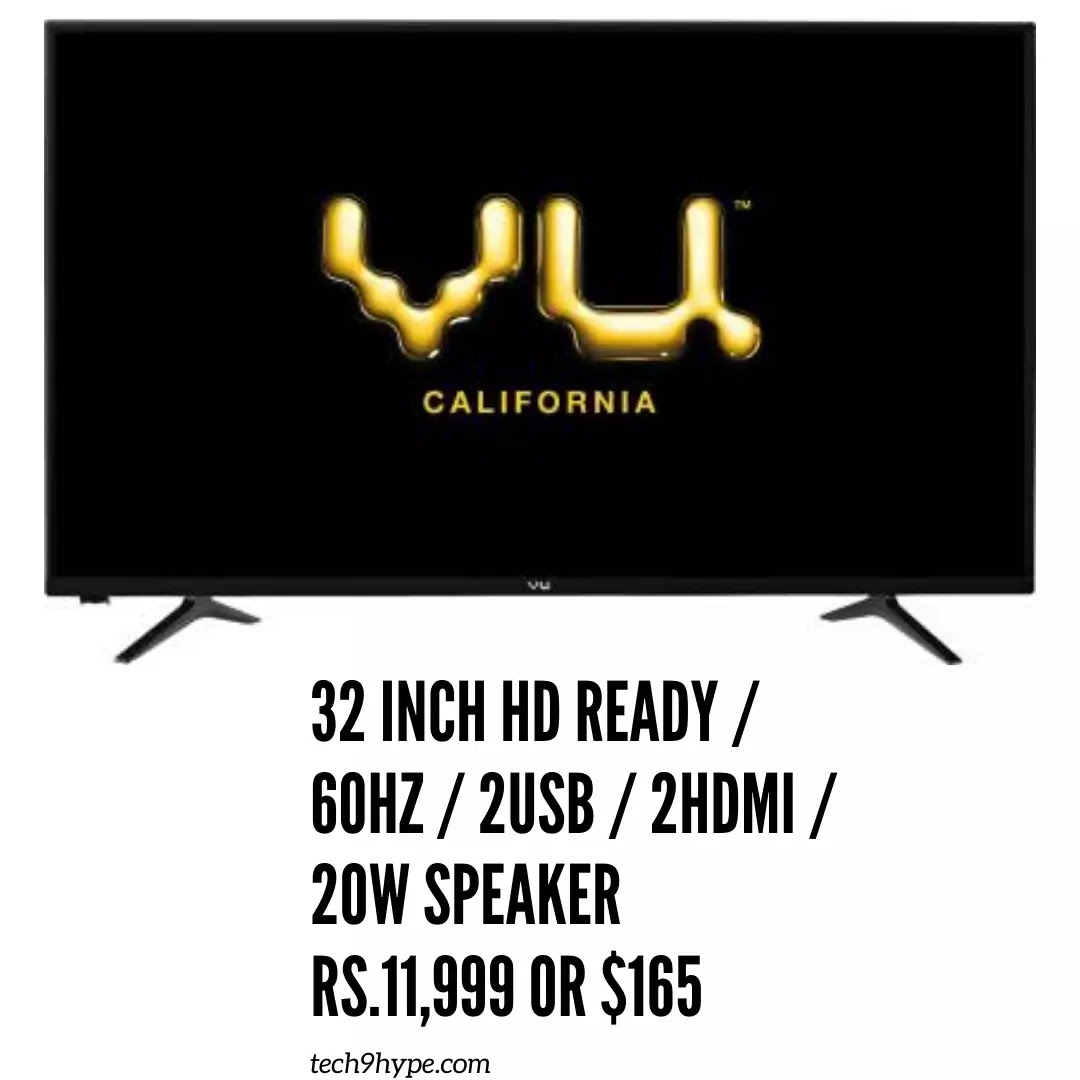 Vu 32 inch smart Tv, Buget TV