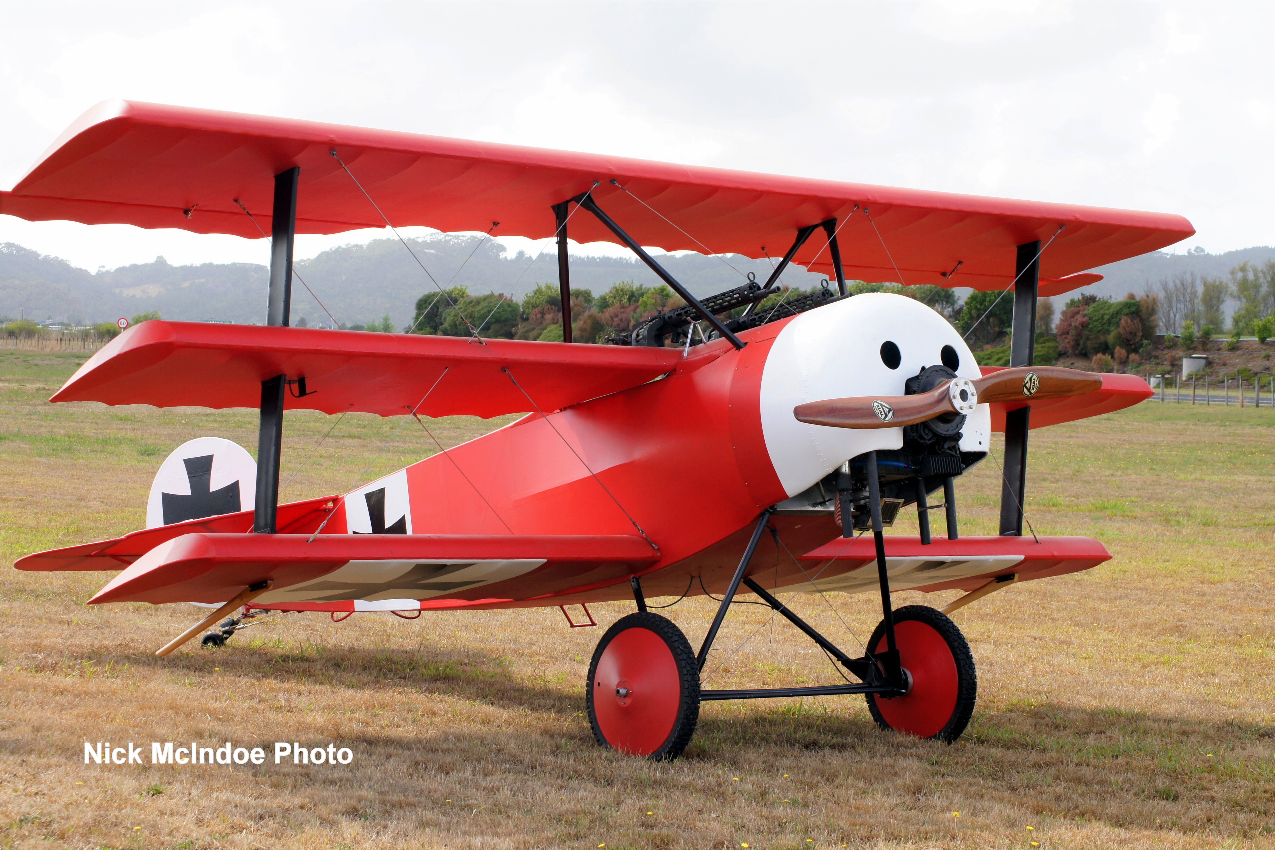 NZ Civil Aircraft Airdrome Aeroplanes Fokker Triplane Replicas (Only