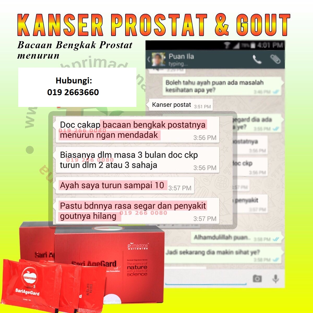 kanser prostat & gout