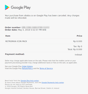 Invoice Refund Google Play Store