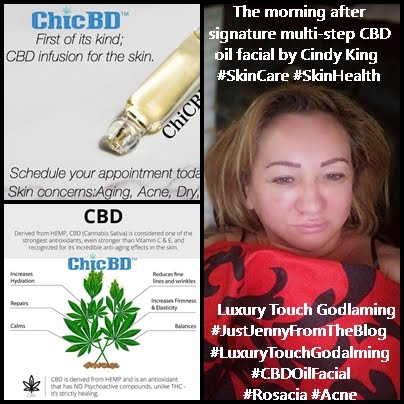 Signature Multistep CBD Oil Facial by Cindy King Luxury Touch Godalming