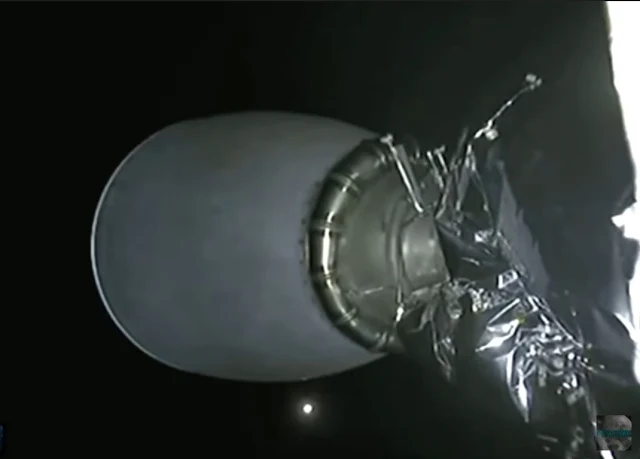 Another UFO appears directly below the SpaceX rocket.