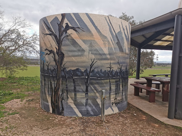 Winton Painted Water Tank Art by Reset