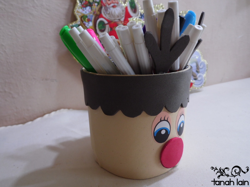 Manualidades navideñas: Rodolfo el Reno con una lata. 