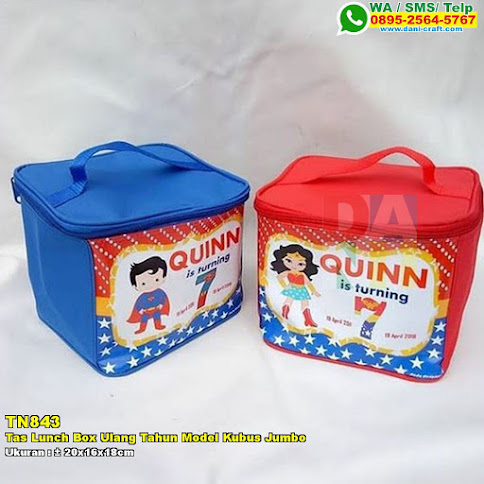 Tas Lunch Box Ulang Tahun Model Kubus Jumbo