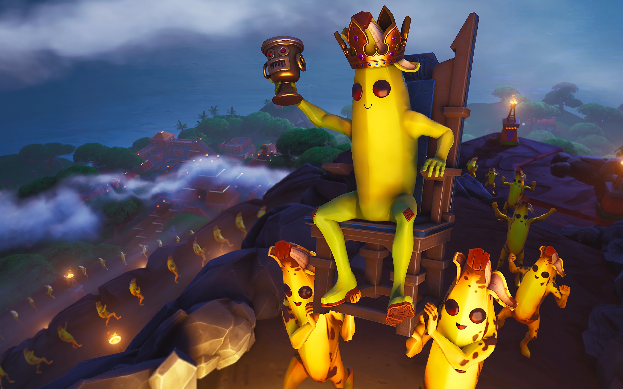 Fortnite Battle Royale, Peely The Banana King, 4K, #135 Wallpaper PC