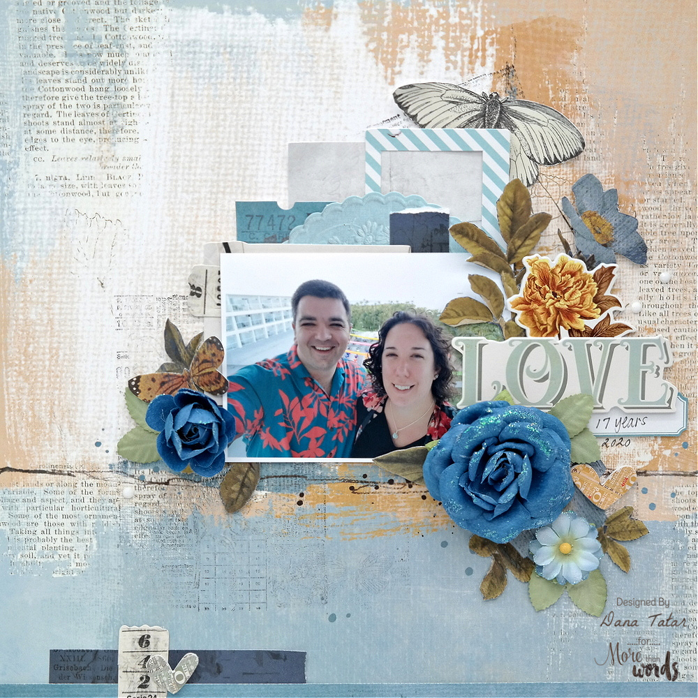 Wedding Anniversary Scrapbook Layout More Than Words Challenges