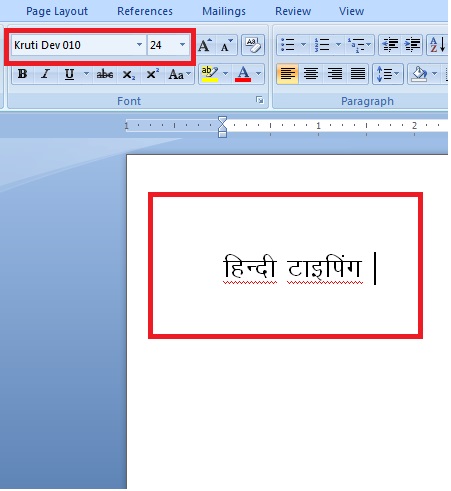 download hindi font for ms word 2007