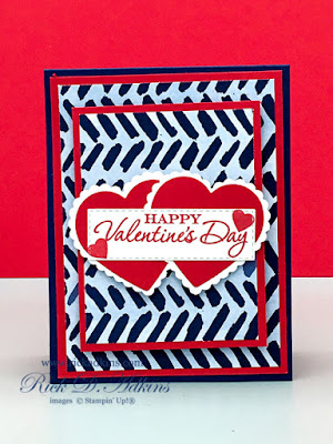 Learn how to make a masculine Valentine's Day Card with Heart to Heart Stamp Set and Paper Blooms DSP from Stampin' Up! Learn more click here