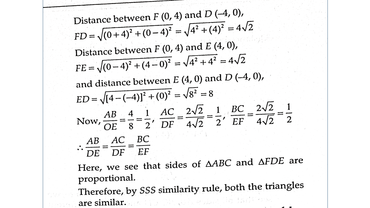 Ch-7 Coordinate Geometry | Extra Questions Worksheet Part -2