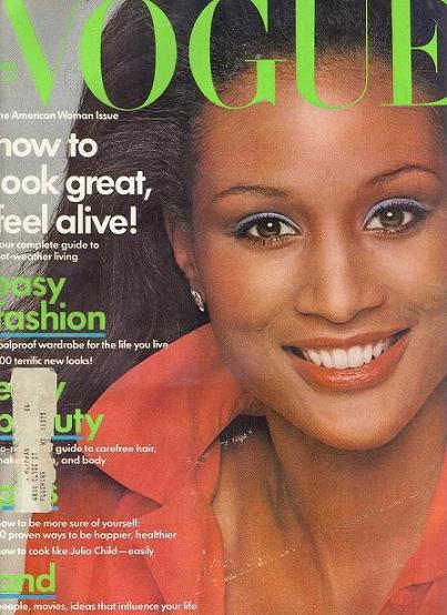 BEVERLY JOHNSON FIRST BLACK SUPERMODEL TO GRACE THE COVER OF VOGUE USA