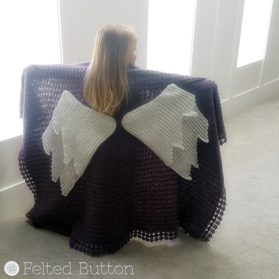 Embraced by Angels Blanket Crochet Pattern by Susan Carlson of Felted Button