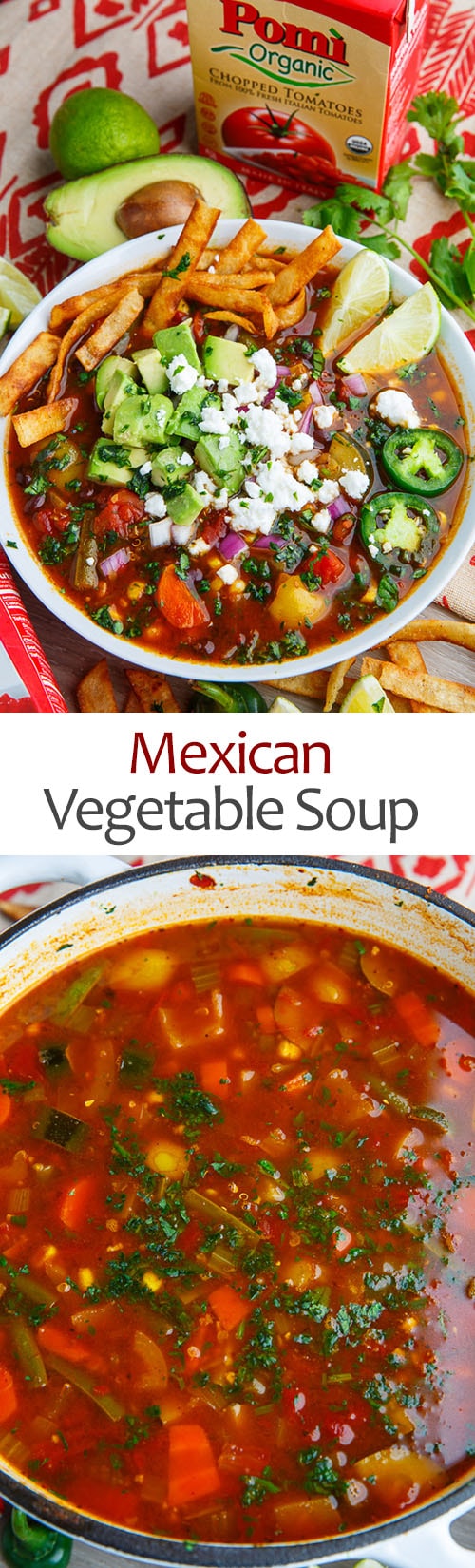 Mexican Vegetable Soup Recipe on Closet Cooking