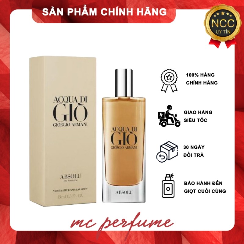 Nước Hoa Giorgio Armani Acqua di Gio Absolu EDP mini – EDP 15ml