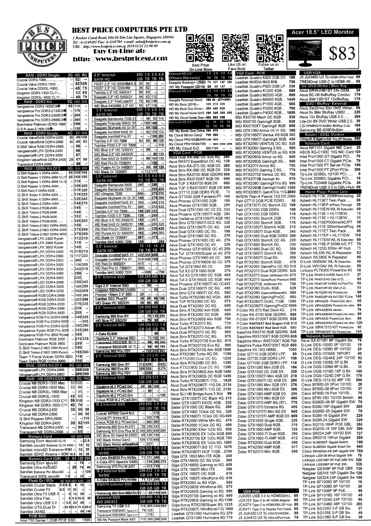 SG PC Fair Online Brochures, Flyers and Price List Best Price