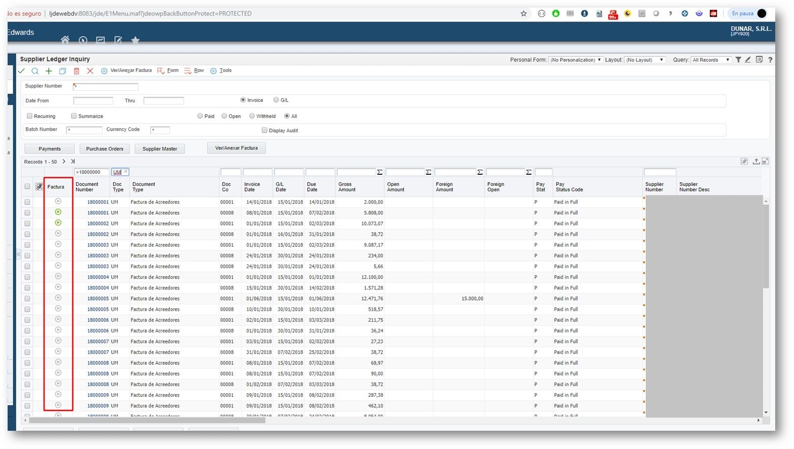 JDE & More [JD Edwards] Asign Icon to Cell Grid
