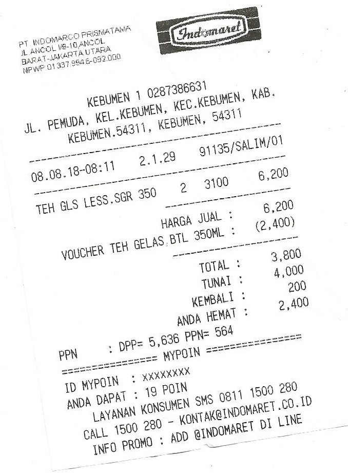 Cara Membuat Struk Belanja Indomaret Dengan Excel