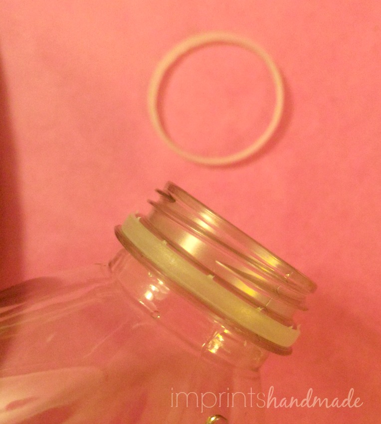 imprints handmade: Re-use that plastic ring from your water bottle: How to