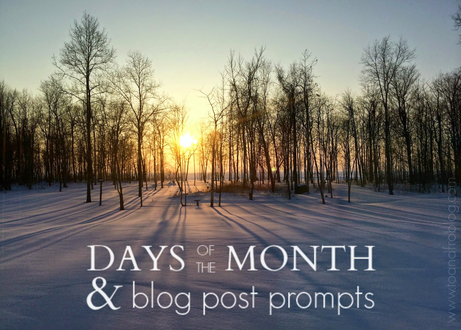 Days Of The Month February To Fro