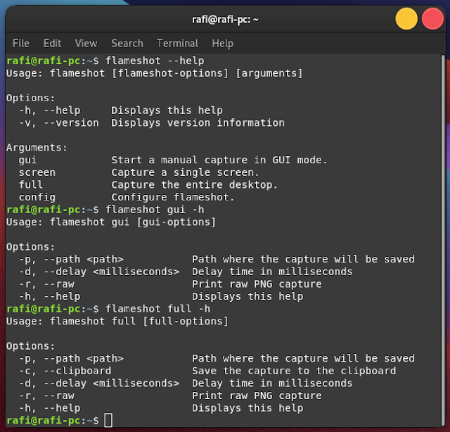 setting flameshot command