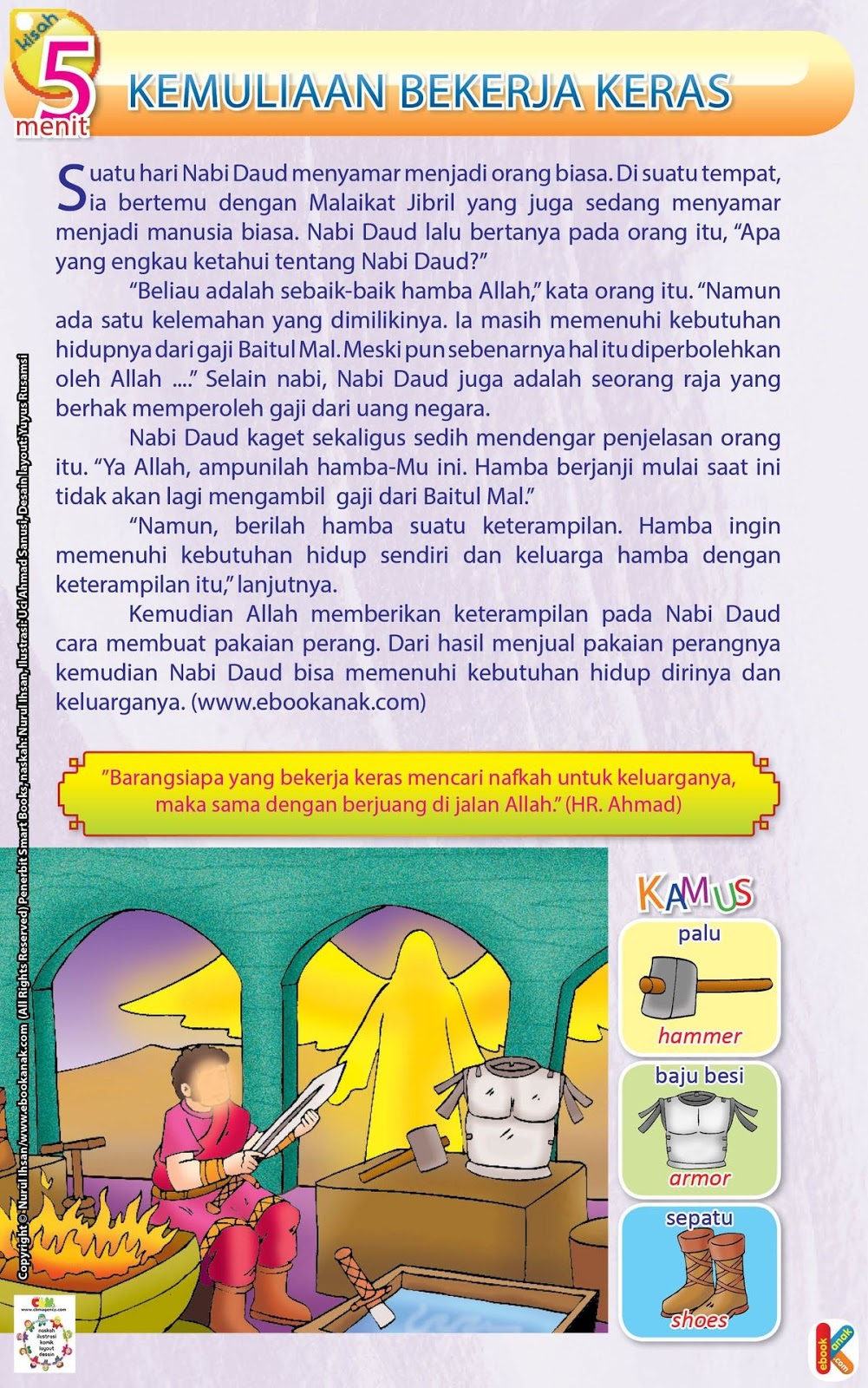 Story Telling Pusat Perbelajaan dari Gambar di Flashcard