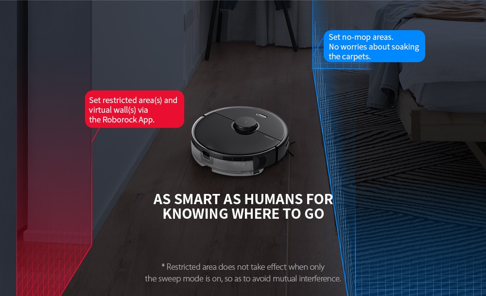 Roborock S5 Max Laser Navigation Robot Wet and Dry Vacuum Cleaner from