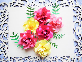 paper flowers. paper rose templates