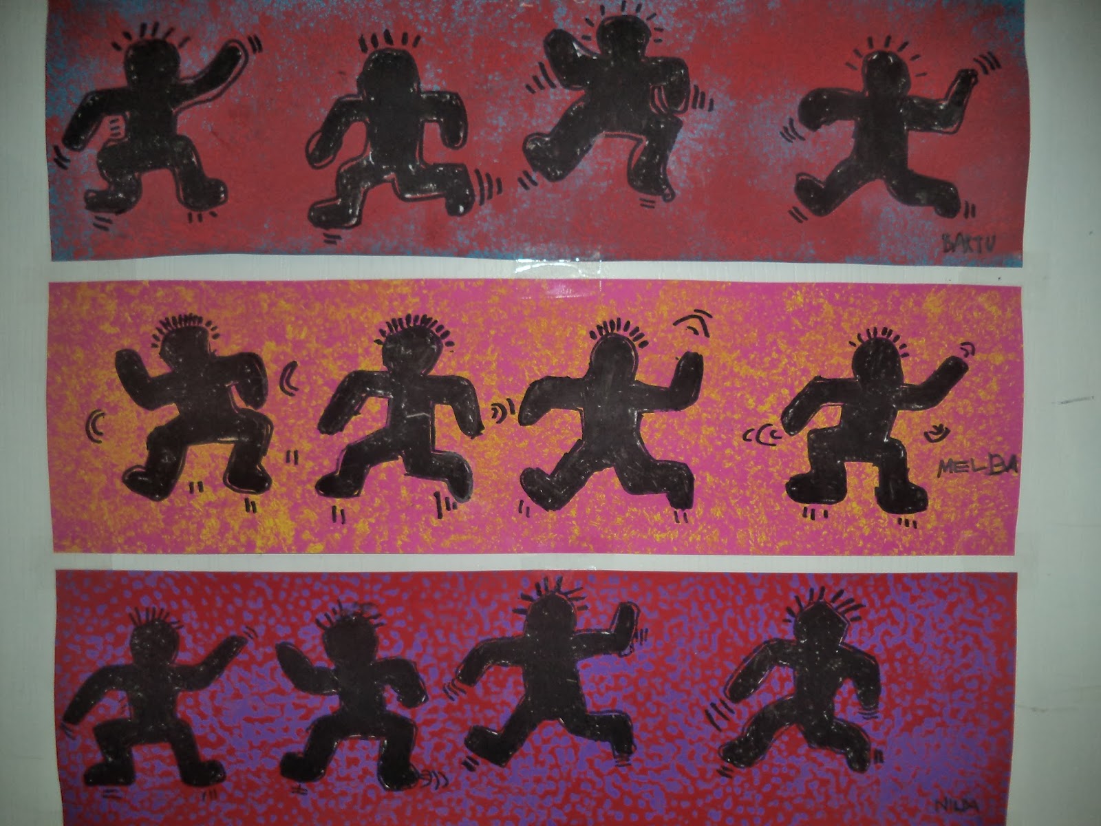 le blog des ms/gs: A la manière de Keith Haring (GS)