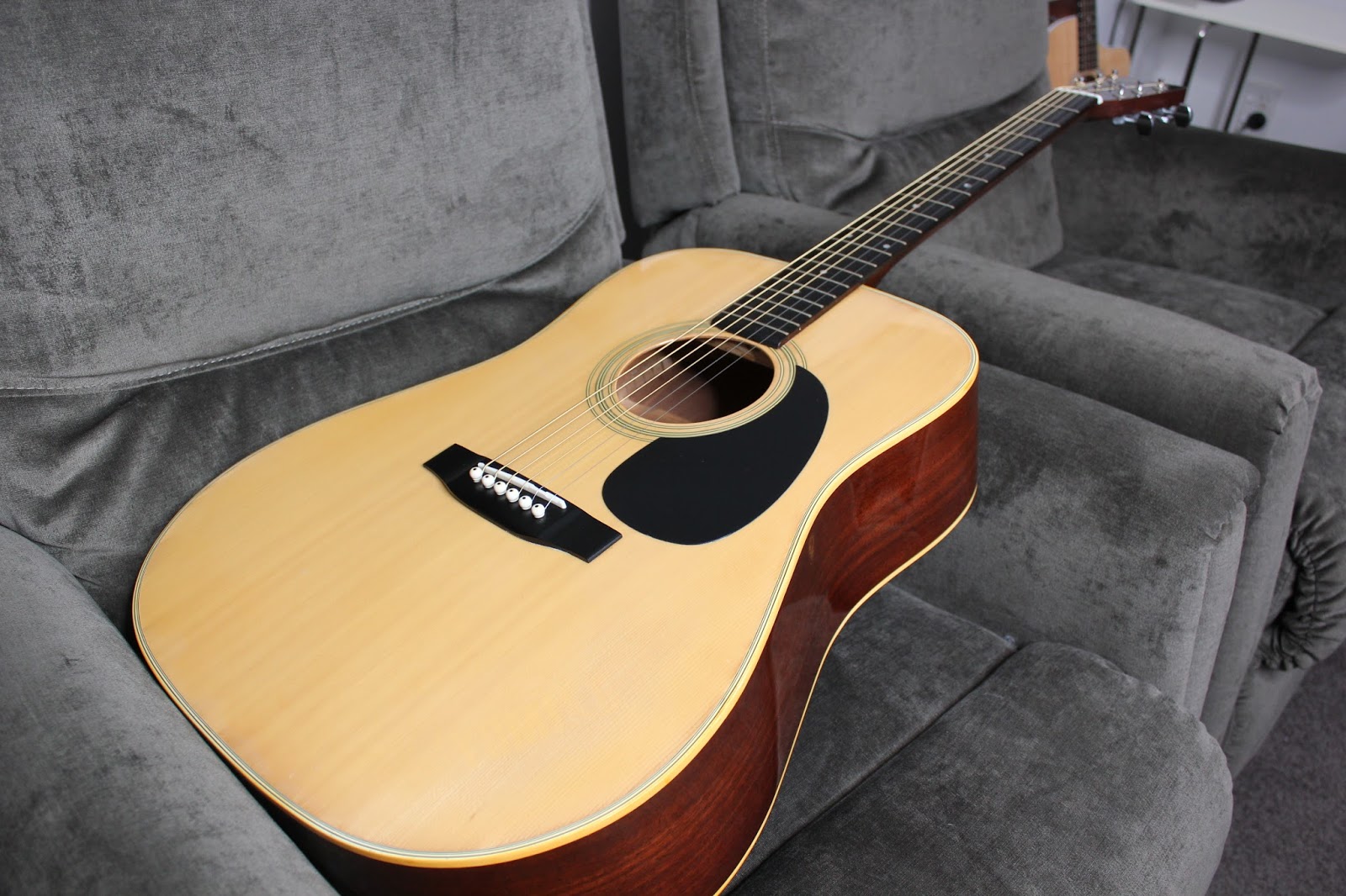 Edwin's Guitar Journey: Morris W18 Acoustic Guitar Demo with Martin