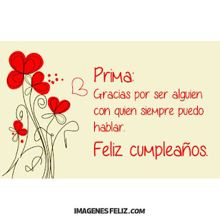 Feliz Cumpleaños Prima