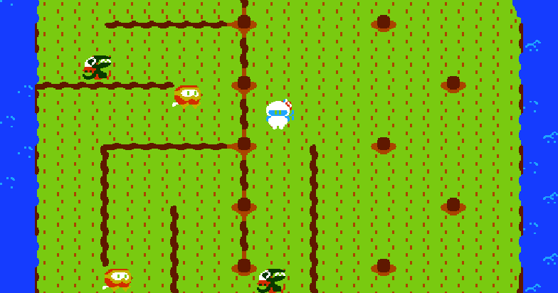 🕹️ Play Retro Games Online: Dig Dug II (NES)