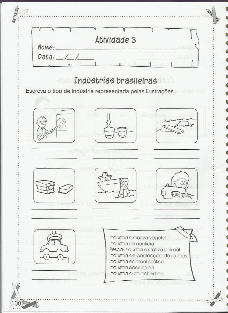 Estudos do Meio: a Indústrias Brasileiras - Atividades Educativas