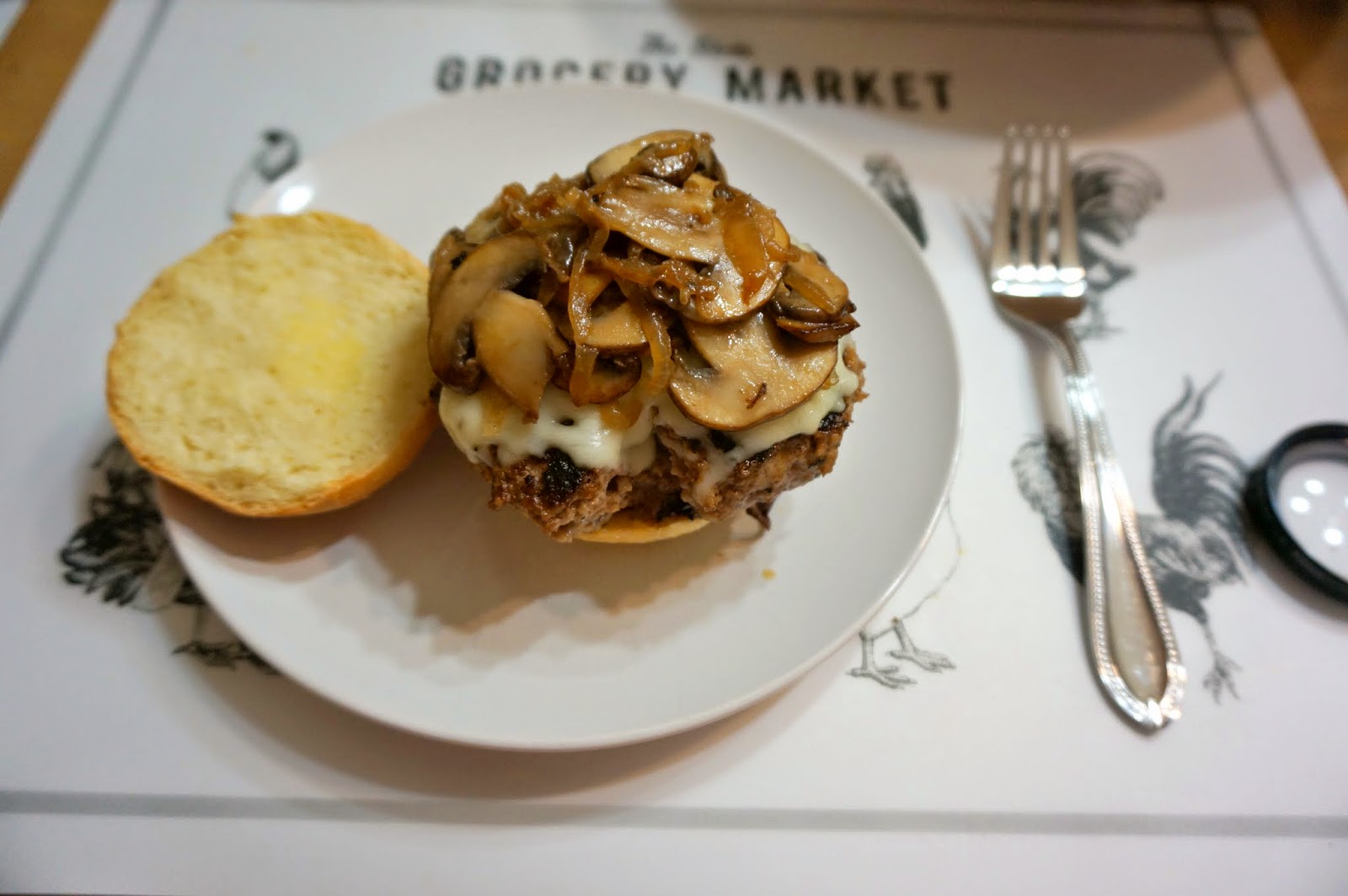 What I Ate Truffle Mushroom Cheeseburgers