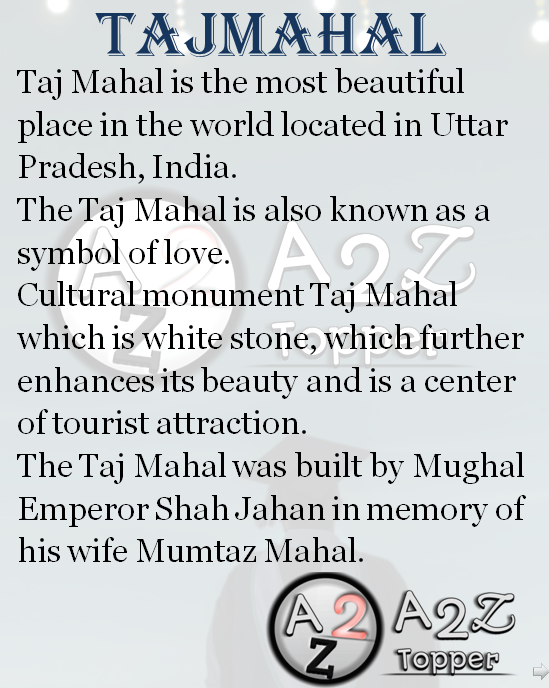 Essay On Taj Mahal In English 500 Words