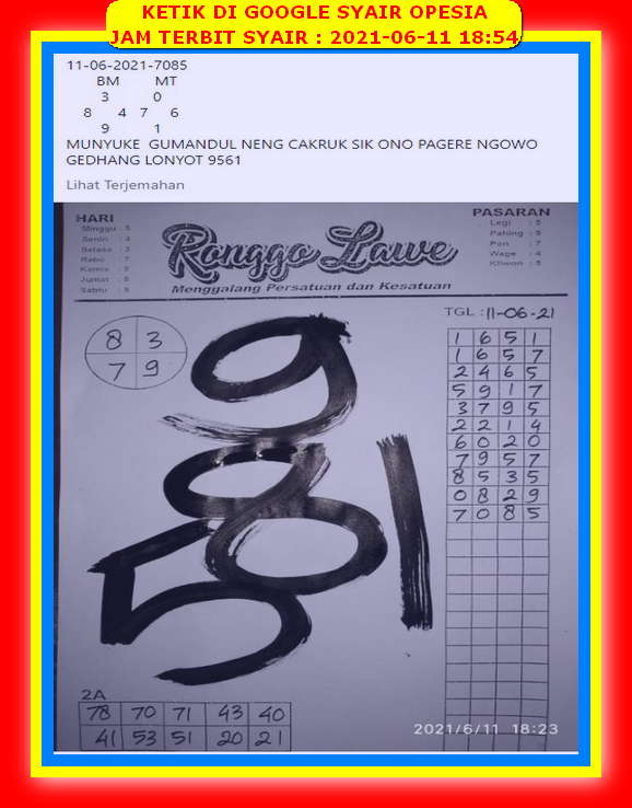 Kode Syair Hongkong Jumat 11 Juni 2021 Kumpulan Syair Toto Kode Syair Hongkong Jumat 11 Juni 2021 Kumpulan Syair Toto