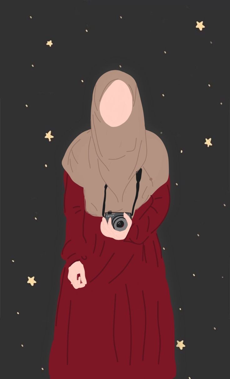 Gambar PP Whatsapp Hijab Kartun Ilustrasi Gratis Part 2
