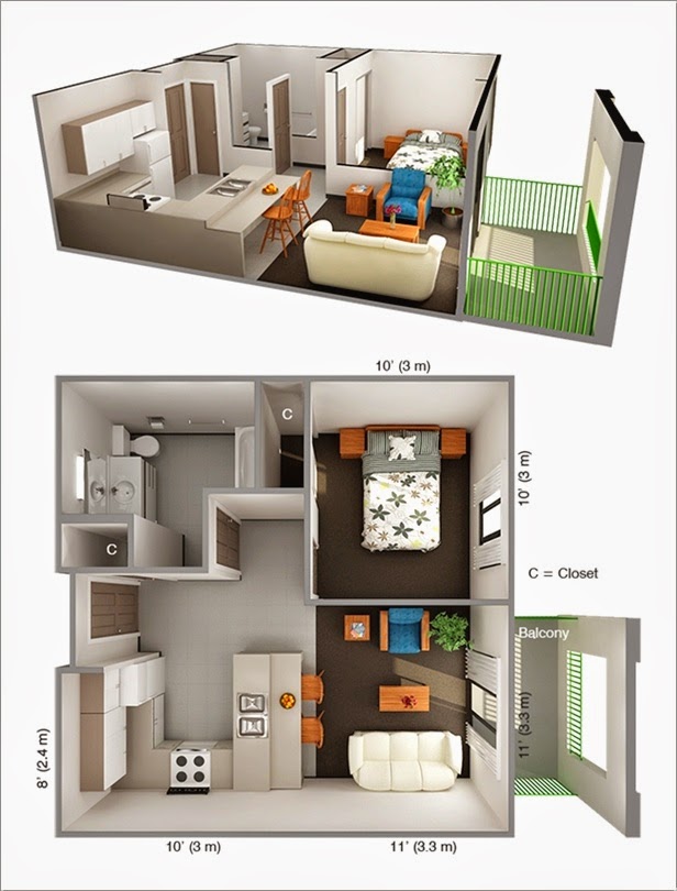 10 Ideas for One bedroom Apartment Floor Plans Real Estate Armenia