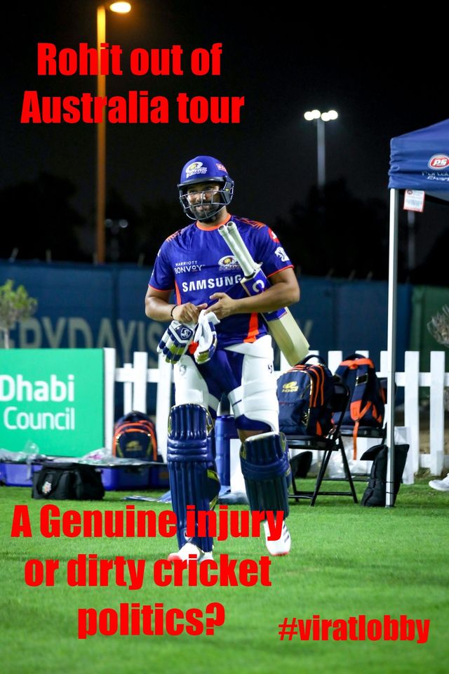 rohit sharma injury is it the injury or the dirty politics barring