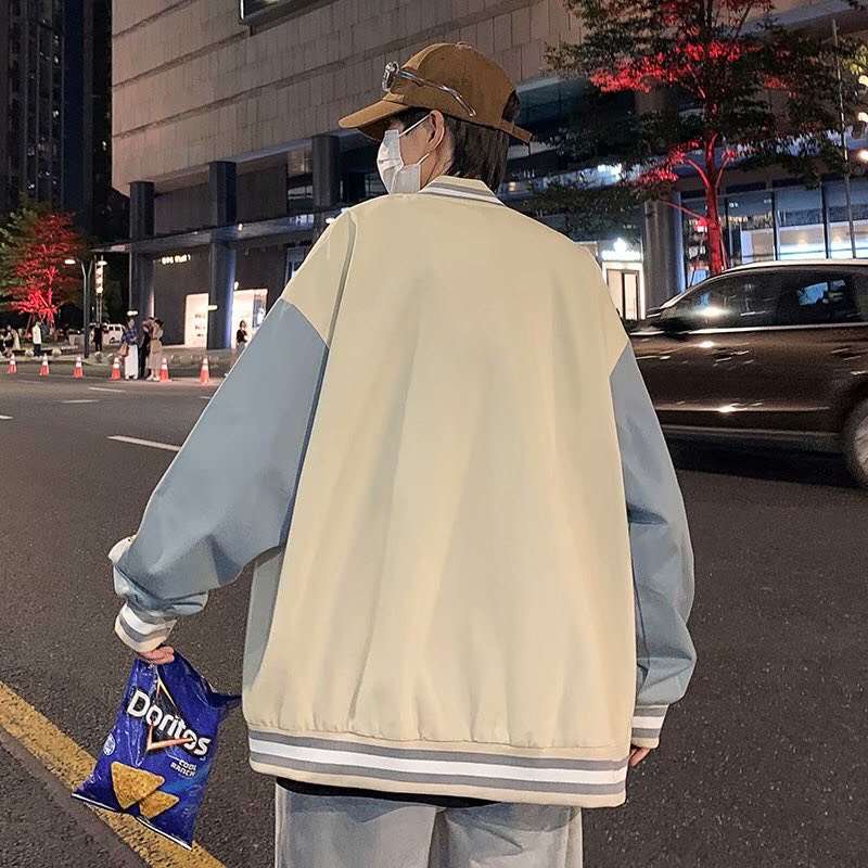 Áo khoác bóng chày form rộng FASHION vải dù cao cấp, Áo bomber Varsity dáng Unisex nam nữ D03