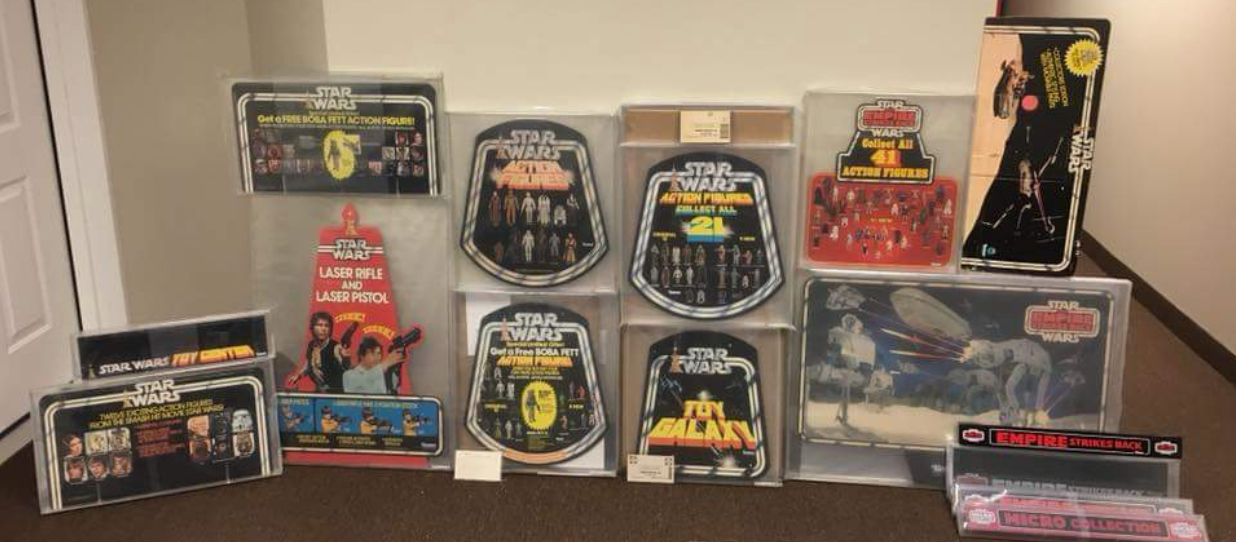 vintage star wars display