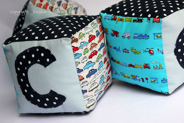 fabric baby blocks