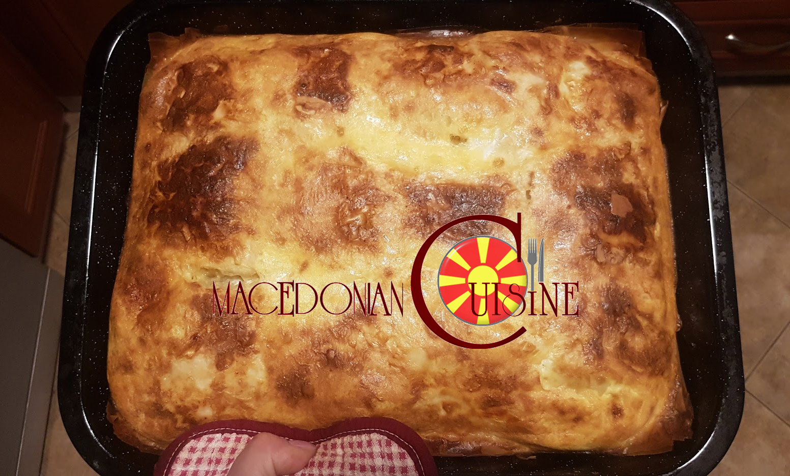 FILO PASTRY PIE WITH SPINACH, EGGS AND CHEESE ~ Macedonian Cuisine