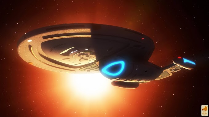 Star Trek USS Voyager Sunlight Flight